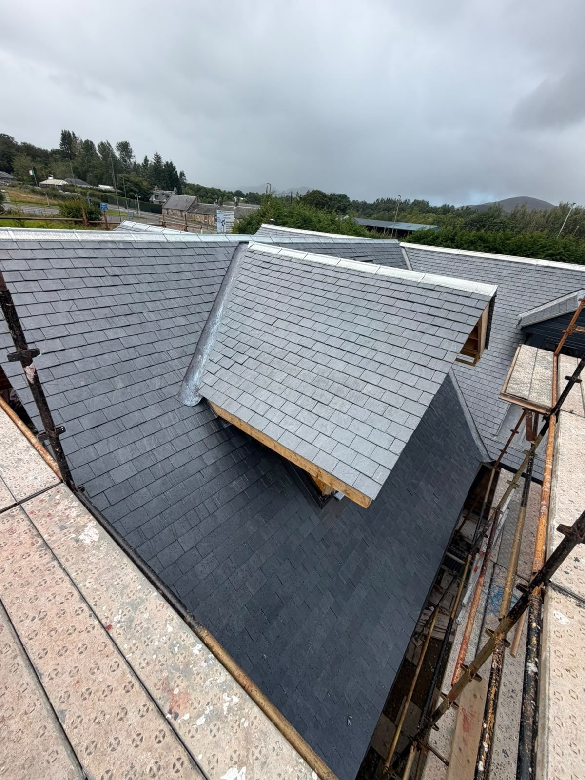Newly slated dormer and main roof, Edinburgh